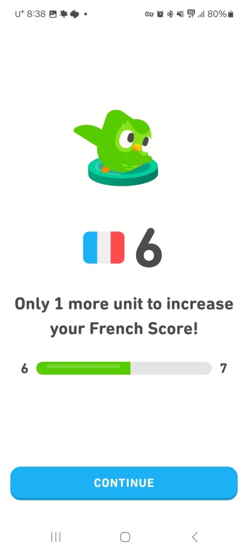 Language Level Progress Bar